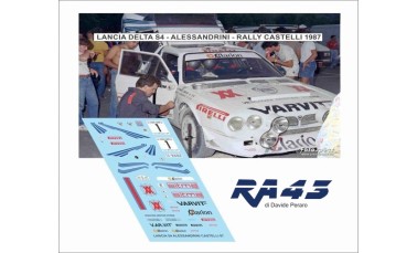 Decals: 1/43 Lancia S 4 Rally Castelli 1987 Alessandrini