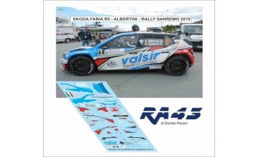 Decals: 1/43 Skoda Fabia R5 Rally Sanremo 2019 Albertini