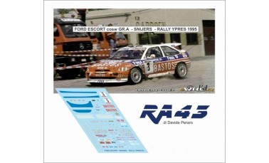 Decals: 1/43 Ford Escort CSW Gr.A Rally Ypres 1995 Snijers