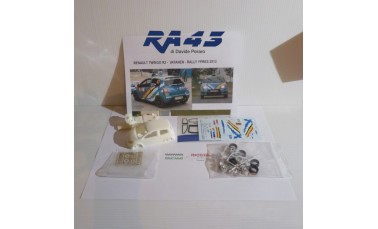 Decals: 1/43 KIT RENAULT TWINGO R2 VATANEN JR. RALLY YPRES 2013