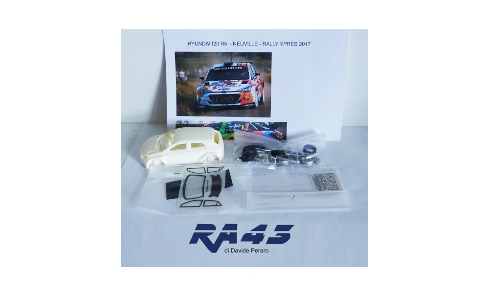 Decals: 1/43 KIT HYUNDAI I20 R5 NEUVILLE RALLY YPRES 2017